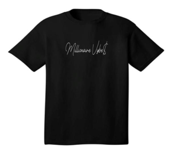 copacetic cursive tee Black